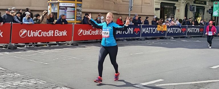 Praha maraton loppusuora ennen maalia