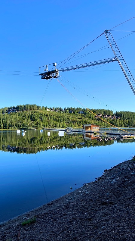 Ukkohalla Cable Park rata aamulla