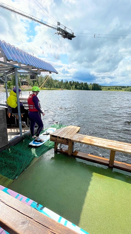 Ukkohallan Wakeboarding radan lähtöpiste