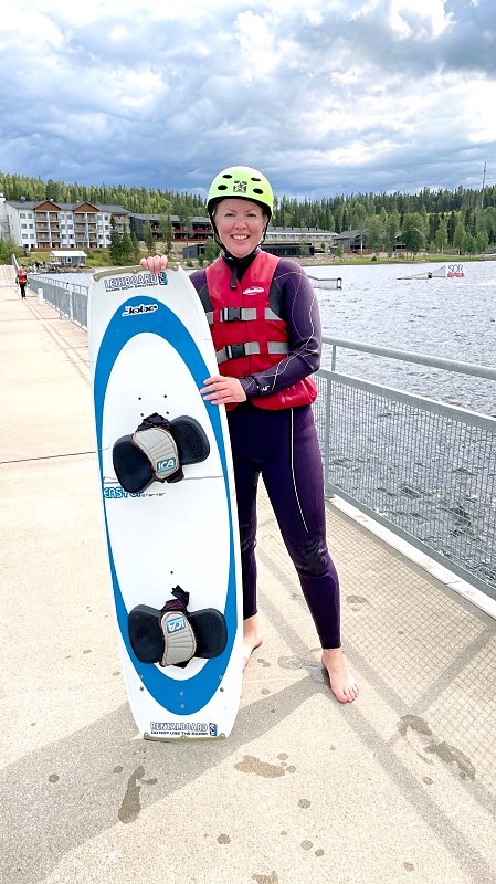 Wakeboardingia ensimmäistä kertaa Ukkohallassa