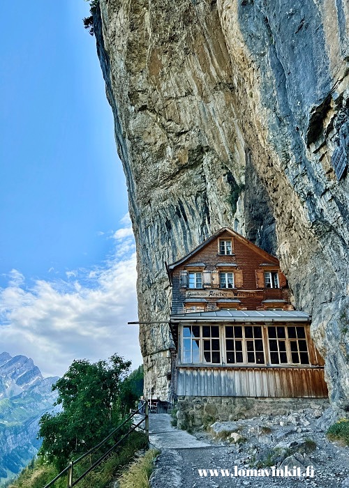 Ebenalpilla vuoristoravintola Berggasthaus Aescher Sveitsissä