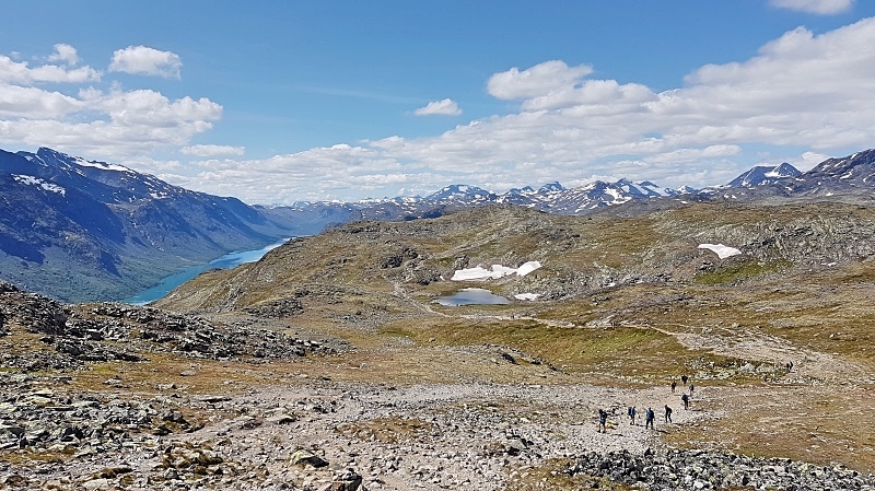 Noin 4km kohdalla kuva reitistä taaksepäin