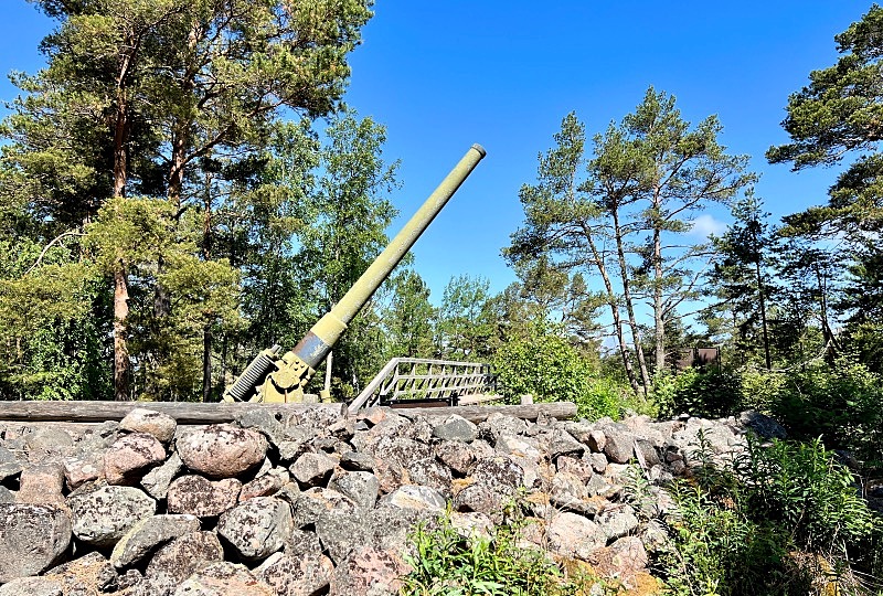 Tykki Ulko-Tammiossa Itäisen Suomenlahden kansallispuistossa.