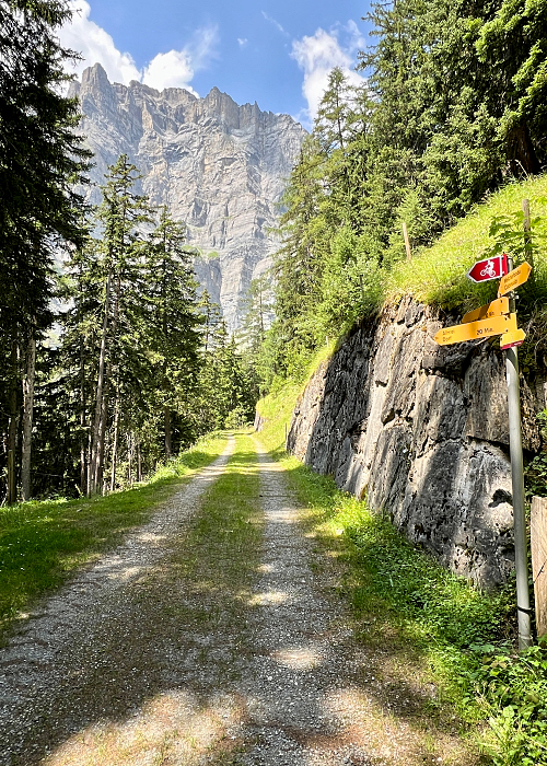 Leukerbad maastopyöräreitti.