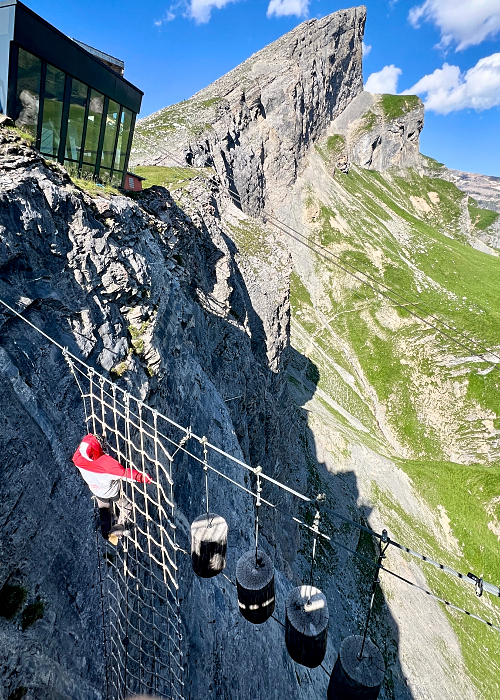 Via ferrata Leukerbad Sveitsin pisin.