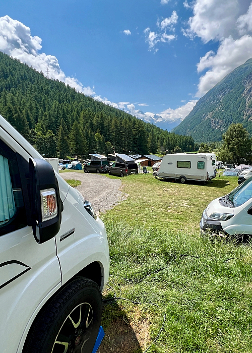 Attermenzen leirintäalue lähellä Zermatt.